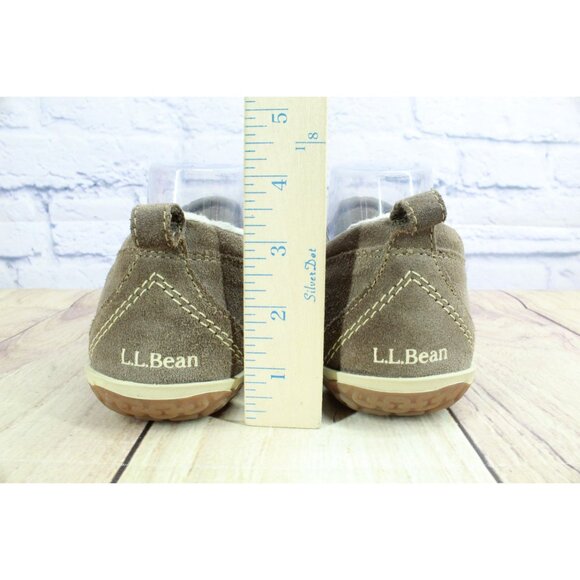 LL Bean Mountain Slippers Moccasin Dark Cement Size 9 M - Picture 6 of 9